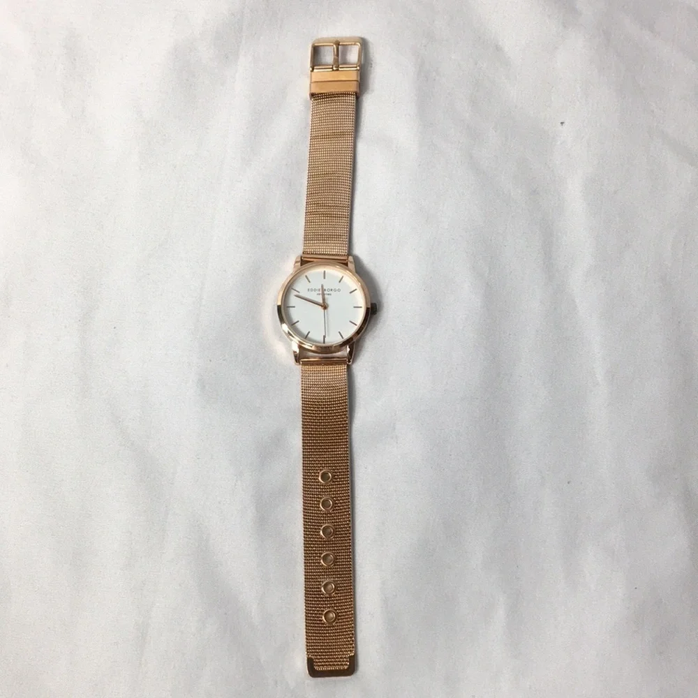Eddie Borgo New York Soho Wrist Watch Rose Gold Tone NEW with Box